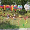 1PC Striped Hot Air Balloon For Children Toy Random Color Gift Wind Spinner.