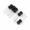 5Pcs- RADIAL Type 50uH Inductors 50uH Magnetic Core Drum Core Choke Power Inductor Through Hole 2 Pin Leads Terminals Connections Leg. 