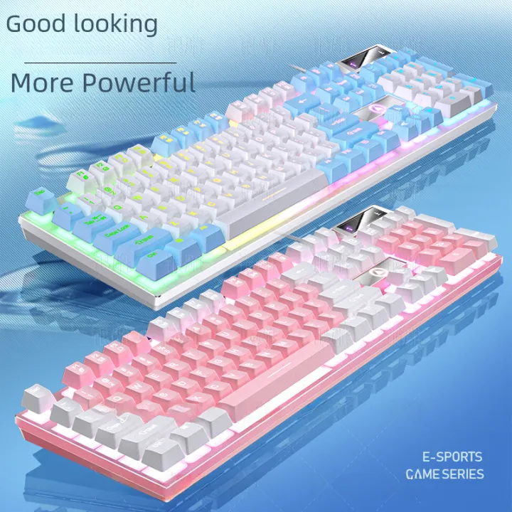 Silver%20eagle%20K500%20Game%20Wired%20Keyboard%20Color%20Matching%20Luminous%20Mechanical%20Feel%20Desktop%20Computer%20Accessories%20Cross-Border%20Private%20Model%20Wholesale%20-%20Image%202