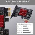 PCIe to 2 Ports SATA 3.0 6 Gbps SSD Adapter PCI-E PCI Express. 