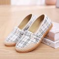 2024 Spring and Autumn Shoes, New Single Shoes, Canvas Shoes, Casual Women's Shoes, Comfortable Non-slip Fisherman's Shoes, One Foot Kick Cow Tendon Sole. 