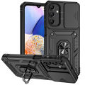 【Customer favorite】 laxyA5 55 Ga Moving Lens Camera Protector G Case Slip A55 5 for Galaxy Armor Phone Back Coque for Galaxy A55 A5 Ring Stand Cover. 