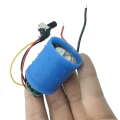 Mini Brushless Motor DC 9-12V 100000RPM High Speed CNC Aluminum Alloy Impeller Ducted Fan Stepless Speed Regulation Easy to Use.