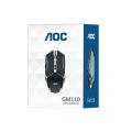 AOC GM110 wired gaming mouse USB with macro programming four-color luminous business office mouse.
