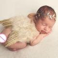 Newborn Photography Angel Wings Costume (Gold Color). 