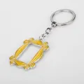TV Show Friends Gold Photo Frame Logo Keychain Car Pendants Keyring High Quality Enamel For Best Friend Key Chain Accessories. 