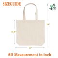 Trendy Top Handle Tote Canvas Bag for girls Black Color with Mini Pouch and Shopping Bag / College / University Bag Tote Bag Canvas Bag with Zipper (2in1 Combo Pack).