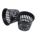 20pcs 3 inch Heavy Duty Mesh Pot Net Cup Basket Hydroponic Aeroponic Planting Grow Clone Black.