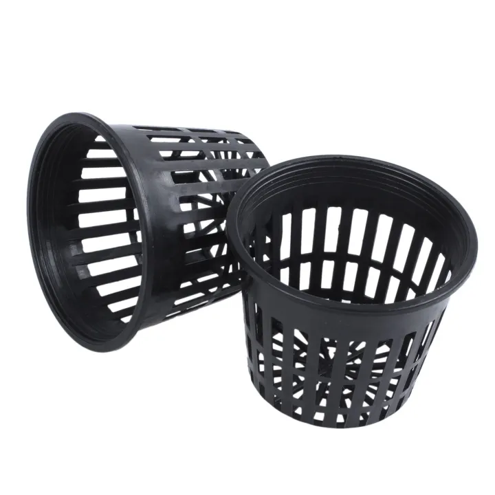 20pcs%203%20inch%20Heavy%20Duty%20Mesh%20Pot%20Net%20Cup%20Basket%20Hydroponic%20Aeroponic%20Planting%20Grow%20Clone%20Black%20-%20Image%204