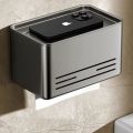 Toilet Toilet Paper Box Punch-Free Waterproof Wall-Mounted Toilet Roll Stand Tissue Paper Extraction Box Toilet Paper Rack. 