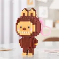 PinShang Building Block For Kids Labubu Keychain Building Block Keychains For Backpack Purse Pocket Book Luggage Birthday Gifts. 
