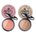 MAXFINE three-color three-dimensional trim blush plate set wholesale high-gloss shadow rouge powder delicate natural New. 