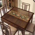 Chinese eco-friendly transparent table mat pvc soft glass Eight Immortals tablecloth waterproof oil non-washing and anti-scald square table square. 