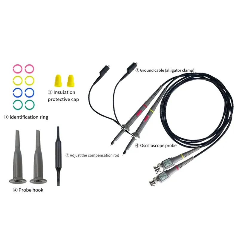 Universal Oscilloscope Probe With Accessories Kit 200mhz | Cuotas Sin