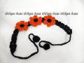 Crochet baby headband for girls. 