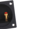 1Pc 50mm Round Cup Subwoofer Plug Car Stereo Speaker Box Terminal Connector. 