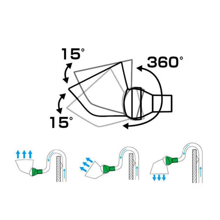 GC Aquarium Lily Shape Water Outlet Pipe With 2 Connecting Pipe Fittings Multipurpose Aquarium Fish Tank Supplies