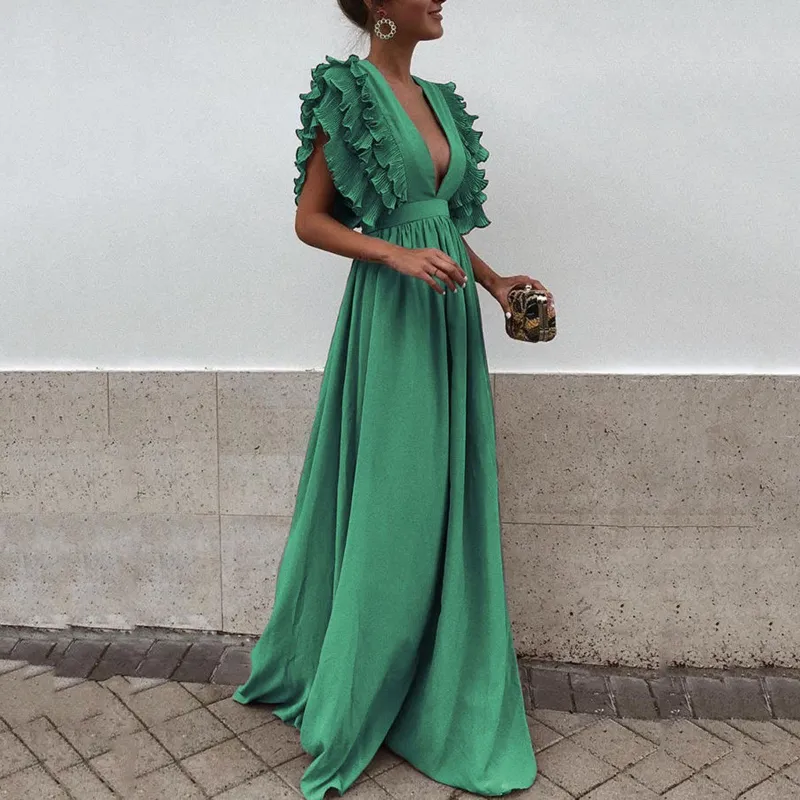 2023 Women's Dress Korean Fashion V-Neck Skirt Oversize Black Vintage  Elegant Party Dress White Evening Dresses Long Robe | Daraz.com.bd