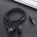 High Quality Wired Earphone Brand New Stereo In-Ear 3.5mm Metal Weave Cable Earphone Headset For Laptop Smartphone Gifts Headpho. 