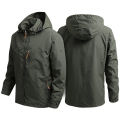Windbreaker Men Tactical Jacket Waterproof Outdoor Hooded Coat Sports Military European Size S-3xl Field Climbing Thin Outwear. 