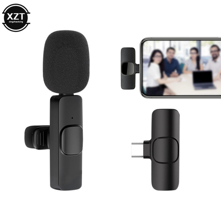 Bluetooth-Compatible%20Wireless%20Lavalier%20Microphone%20Portable%20Audio%20Video%20Recording%20Mic%20For%20IPhone%20Android%20Live%20Game%20Mobile%20Phone%20-%20Image%204