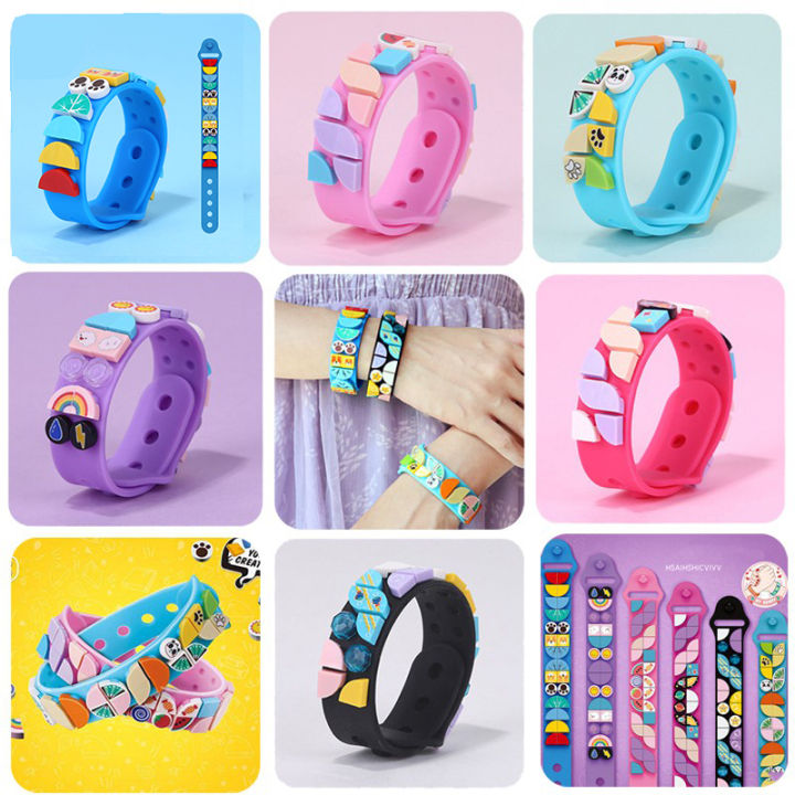 Creative%20Cartoon%20Wange%20Compatible%20Building%20Blocks%20Bracelet%20Silicone%20Gelang%20Tangan%20Wristlet%20Children%20Gift%20Bangle%20Bracelets%20Lucky%20-%20Image%203