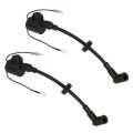 2X Ignition Coil for 61N-85570-00,Ignition Coil Assy for Hidea 2 Stroke 30HP Boat Engine. 