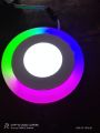 Led 6W (3+3) Concealed Round Colour Panel Celling Light 3D Effect Lighting - Light - Light - Light. 