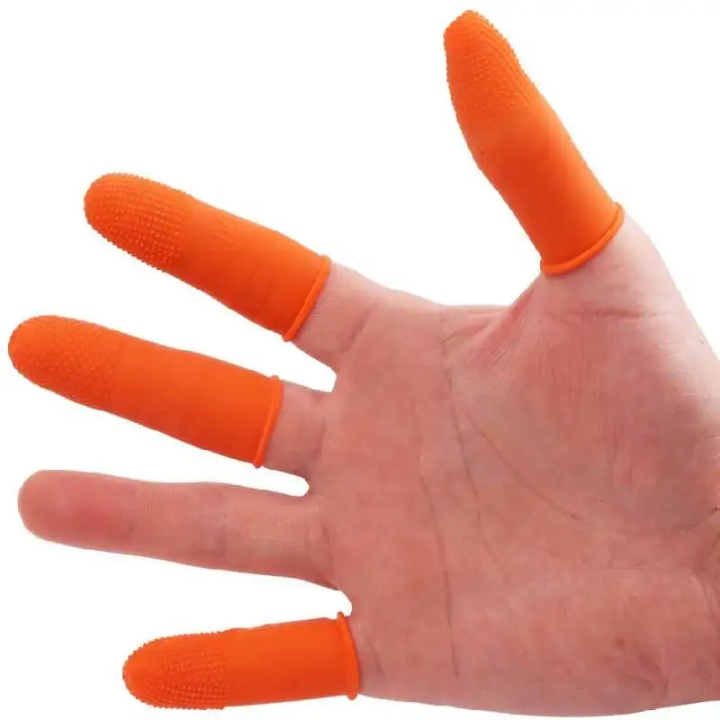 50%20Pcs%20Anti-Slip%20Anti-Static%20Thicken%20Latex%20Finger%20Cots%20Disposable%20Protective%20Fingertips%20Gloves%20Non-Slip%20Waterproof%20Rubber%20Finger%20Covers%20for%20Pottery,%20Crafts%20&%20Electronics%20-%20Image%205