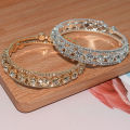 Fashion Crystal Bracelet for Women Wedding Bangle Hand Jewelry Multi-Layer Bridal Rhinestone Bracelet Mzea. 