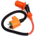 High Performance Racing Ignition Coil 6 Pin CDI 3 Electrode Spark Plug for GY6 50Cc 150Cc 125Cc ATV Moped Scooter Parts. 
