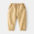 2023 Fashion Korean Trendy Handsome Casual Pants Spring cotton comfortable mid-rise casual pants for small and medium-sized children. 