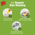 Trix Dishwashing Liquid 750ml (Bottle & Refill Combo) Lemon Fragrance for Scratch-Free Sparkling Clean Dishes, removes grease stains. 