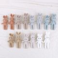 Cotton Crochet Baby Stuffed Rabbit Toy kawaii Handmade Bunny Plush Toys Newborn Handhold Sleeping Doll Kid Early Educational Toy. 