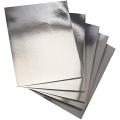 4 pcs A4 Silver Card sheet of GSM 280+. 