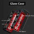 Casinglee for Realme GT NEO 2 Case Tempered Glass Protector Mirror Couple Back Cover SUP Supreme Design Realme GT NEO2 case cover For girls and Boys. 