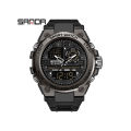 SANDA New Products Launched Creative Waterproof Multifunctional Men's Leisure Sports Luxury Quartz LED Swimming Military Men's Watch. 