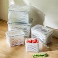 Large Capacity Food Container Plastic Storage Box Solid for Home Airtight 1.15L/2L/3L/4.5L/6.2L Fridge Construction All-Purpose. 