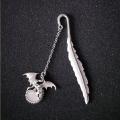 Cute Luminous Retro Metal Feather Bookmarks Owl Dragonflies Butterflies Book Marks For Kids Gift Book Stationery Accessories.