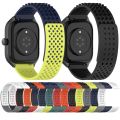 20mm Holes Breathable 3D Dots Silicone Watch Band For Garmin Forerunner 245. 