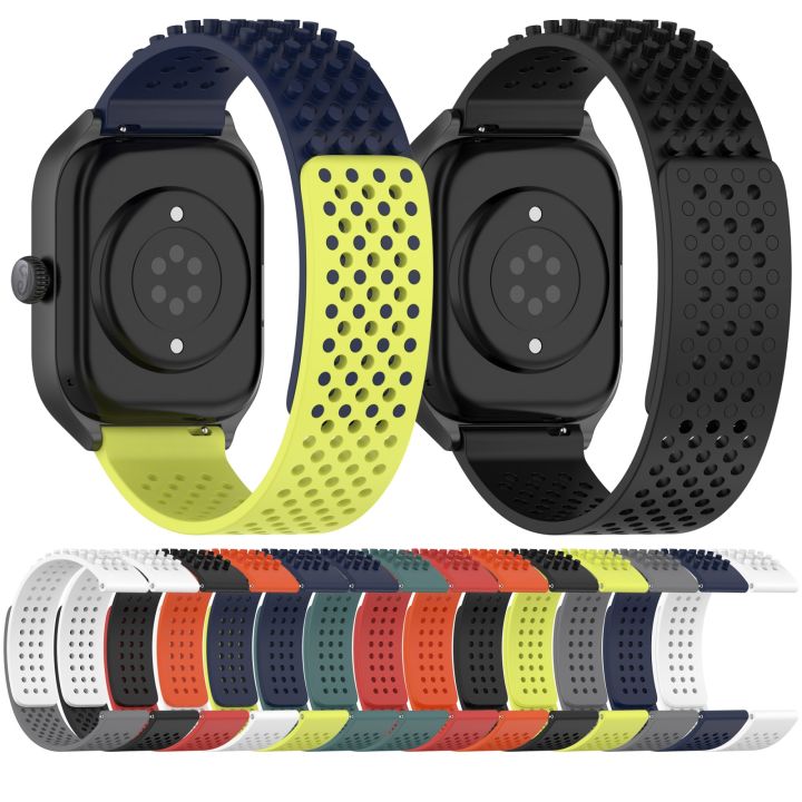 20mm%20Holes%20Breathable%203D%20Dots%20Silicone%20Watch%20Band%20For%20Garmin%20Forerunner%20245%20-%20Image%204