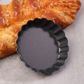 Mini Tart Pans 10cm Egg Tart Molds With Removable Bottom Non Stick Small Tart Mold Fluted Cupcake Tart Pan Bakeware Conbo. 