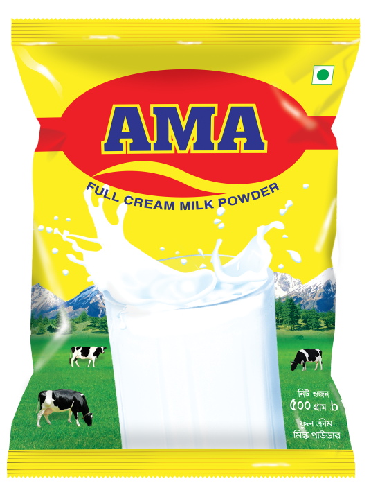 Ama Full Cream Milk Powder - 500gm (Foil Pack) | Daraz.com.bd