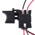 2X DC 7.2 V - 24 V 16A Electric Drill Control Switch Trigger Switch with Small Light for Power Tool.