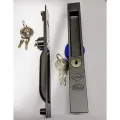 2 pcs Sliding window & door aluminium Sliding handle 1 pis lock and 1 pis key lock  bronze colour.. 