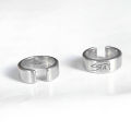 Letter Stray Concert Ring Open Ring For Women Men Fashion Stainless Steel Tail Ring Party Jewelry Gift Accessories.