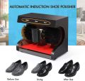 Electric Shoe Polisher, Automatic Shoe Cleaning Machine, Automatic Dust Removal by Induction for Sales Centre Club Hotel Entrance Gold. 