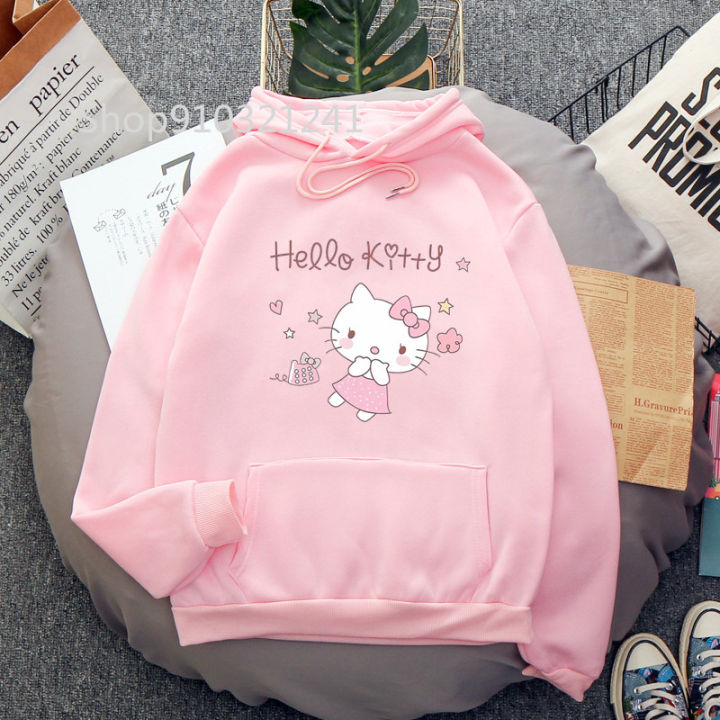 Pink%20Cartoon%20Cat%20Women's%20Hoodie%20Funny%20Melanie%20Martinez%20Hoodies%20Printing%20Sweatshirt%20Spring/Autumn%20Women%20Tops%20Clothes%20-%20Image%204