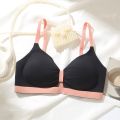 Premium Quality Summer simple sweet girl soft support seamless bra.