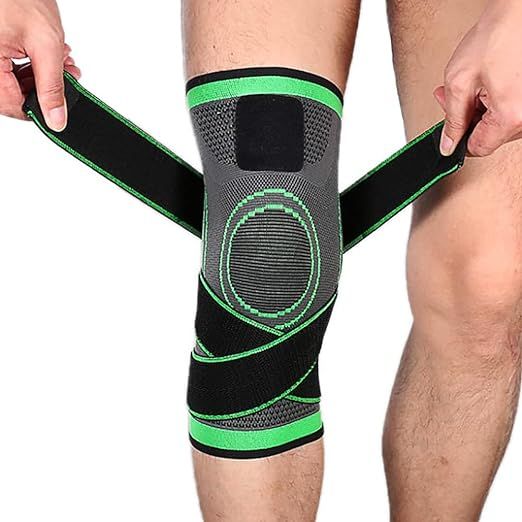 NuCamper Knee Brace for Arthritis Pain,Adjustable Compression Sleeve for Men Women Pain Relief,Knee Support Brace for Injury Recovery, Meniscus Tear,Runing,Sports,Workout